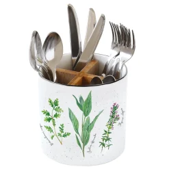 Pot à couverts en porcelaine Ø14 cm, hauteur 13,5 cm HERBARIUM