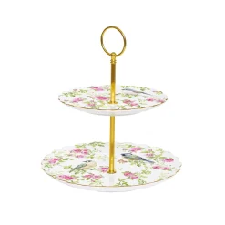 Présentoir à gâteau à deux étages SPRING TIME