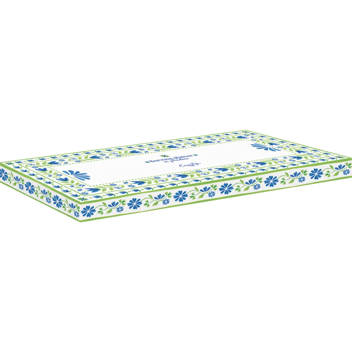 Service de plateau 35 x 15 cm FLOWERS GARDEN