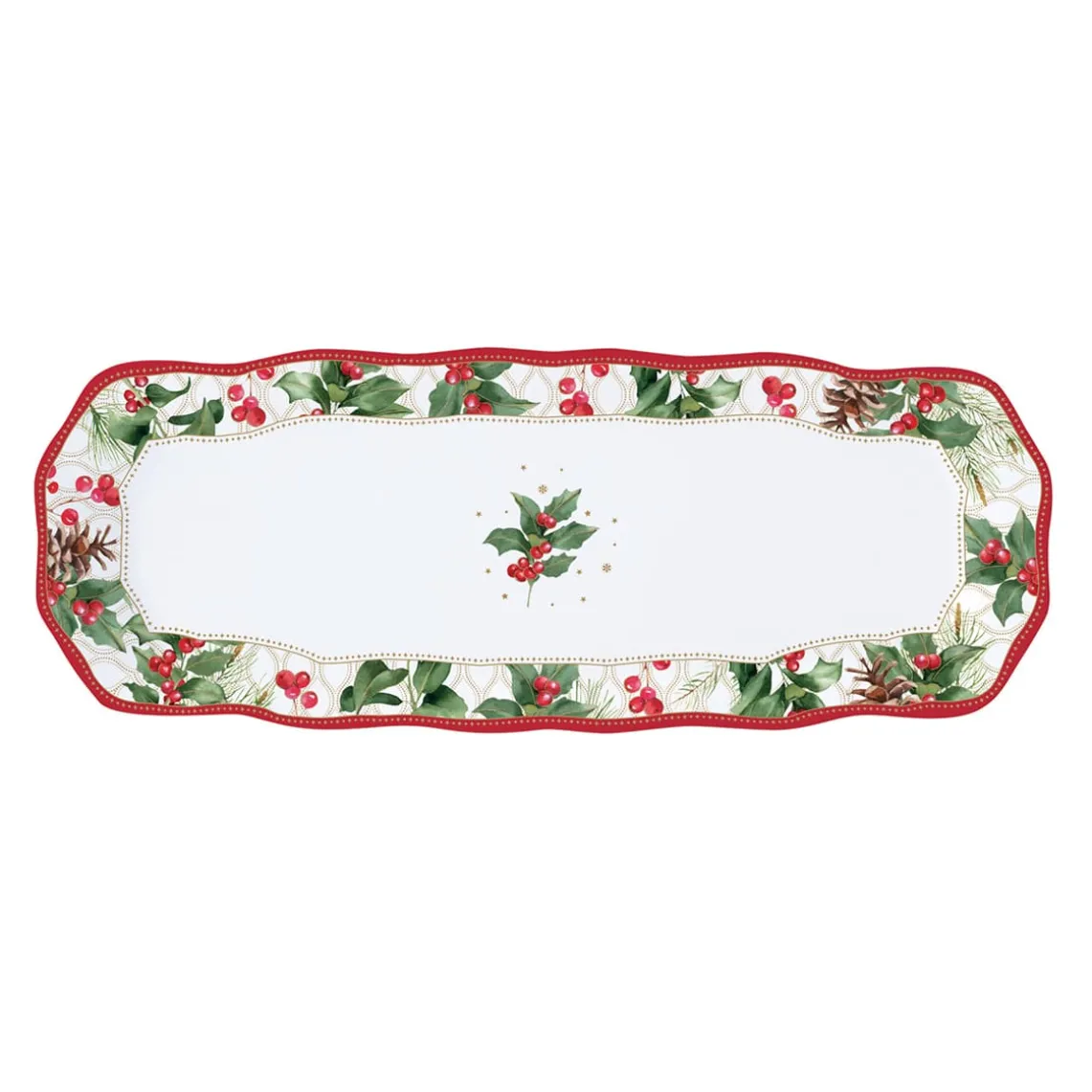 Service de plateau rectangulaire CHRISTMAS BERRIES