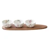 Set apéritif avec 3 bols et plateau SAKURA