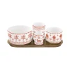 Set apéritif composé de 4 bols EXOTIC VIBES