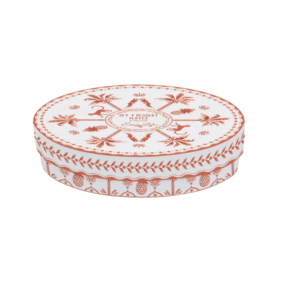 Set de 4 assiettes à dessert EXOTIC VIBES