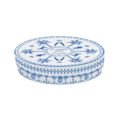 Set de 4 assiettes à dessert bleues EXOTIC VIBES