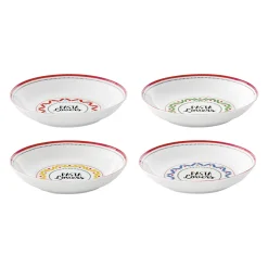 Set de 4 assiettes à pasta PASTA & PIZZA LOVERS