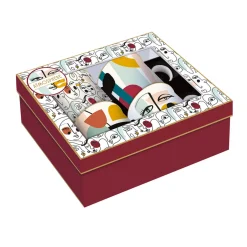 Set de 4 mugs 300 ml en porcelaine fine MODERNISME