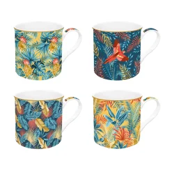 Set de 4 mugs en porcelaine de 300 mlEQUATORIAL