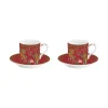 Set de 2 tasses à café avec soucoupes BENGALA