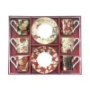 Set de 6 tasses à café avec soucoupes KIMONO