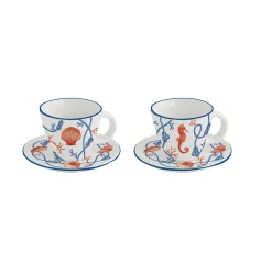 Set de 2 tasses à café et soucoupe CÔTE DE MER