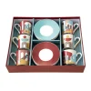Set de 6 tasses à espresso de 100 ml avec soucoupesILLUSION