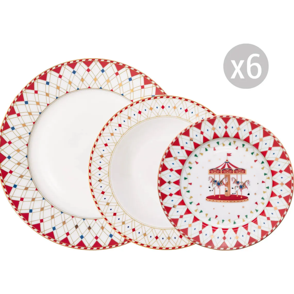 Set de vaisselle 18 pcs CHRISTMAS WONDERLAND