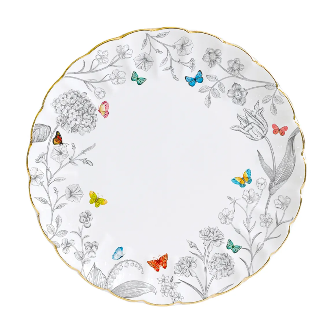 Set de vaisselle 18 pcs FLEURS ET PAPILLONS