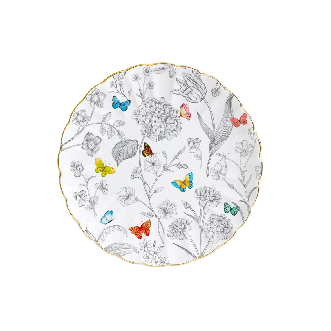 Set de vaisselle 18 pcs FLEURS ET PAPILLONS