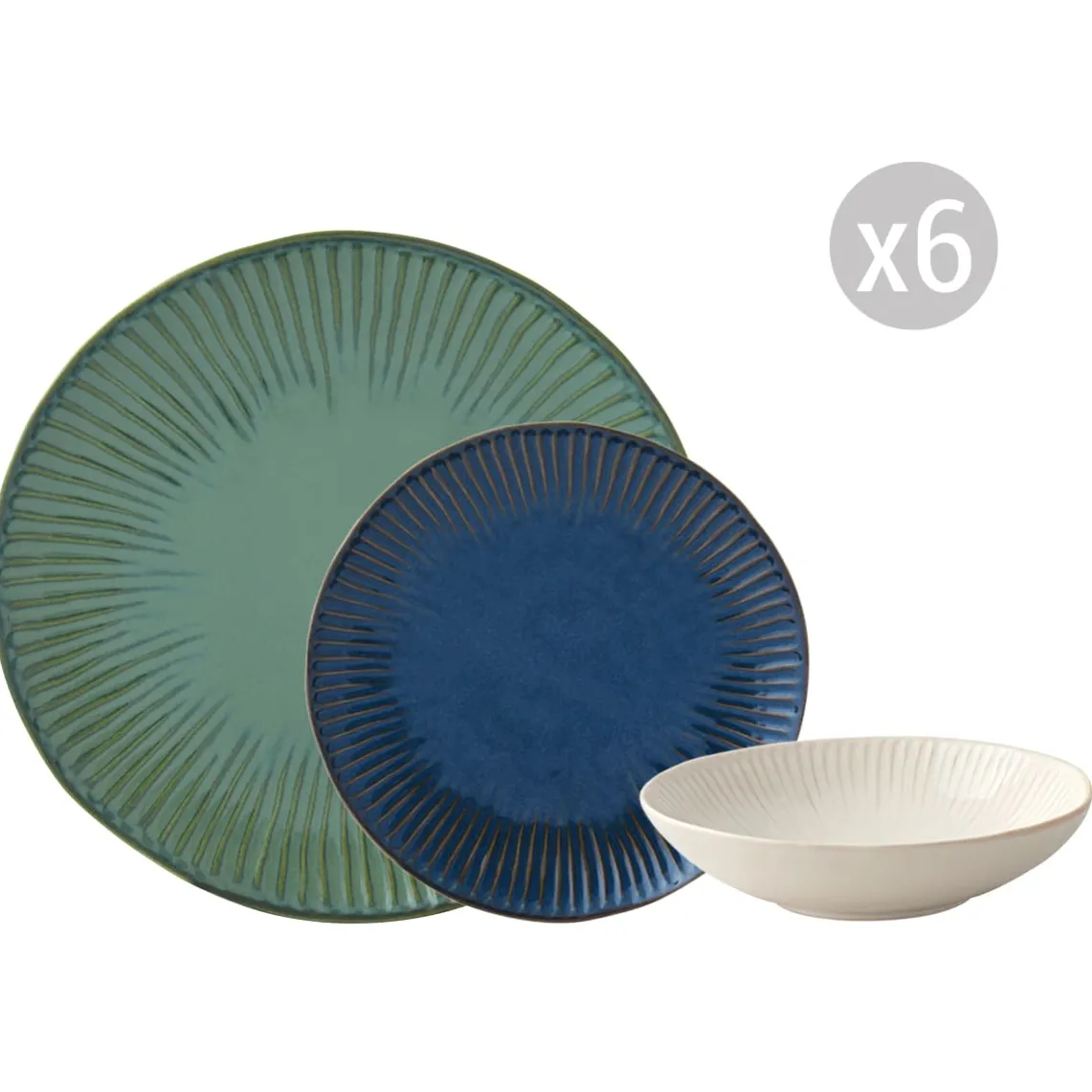 Set de vaisselle 18 pcs GALLERY MIX