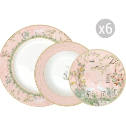 Set de vaisselle 18 pcs JARDIN DE REVES