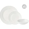 Set de vaisselle 18 pcs TIFFANY WHITE