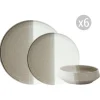 Set de vaisselle 18 pièces DOUBLE BEIGE