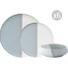 Set de vaisselle 18 pièces DOUBLE GREY