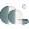 Set de vaisselle 18 pièces DOUBLE GREEN