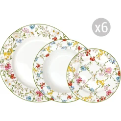 Set de vaisselle 18 pièces GARDEN DREAMS