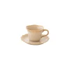 Tasse à café beige FLEURI