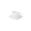 Tasse à café blanche avec soucoupe  DROPS