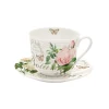 Tasse à petit-déjeuner avec assiette JARDIN BOTANIQUE