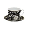 Tasse à petit-déjeuner avec assiette ART DECO & FLOWERS