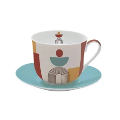 Tasse à petit-déjeuner avec soucoupe 400 ml ILLUSION
