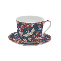 Tasse à petit-déjeuner avec soucoupe, 400 ml en porcelaine OKINAWA
