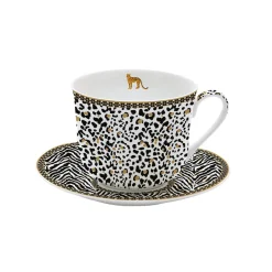 Tasse à petit-déjeuner avec soucoupe, 400 ml en porcelaine Atmosphere SAVANA