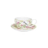 Tasse à thé avec soucoupe, 200 ml en porcelaine SPRING TIME