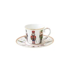 Tasse à thé avec soucoupe NUTCRACKER