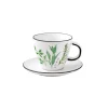 Tasse avec soucoupe, 250 ml en porcelaine HERBARIUM