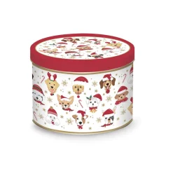 Tasse dans une boîte métallique CHRISTMAS FRIENDS Dogs