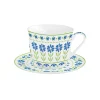 Tasse de petit déjeuner avec soucoupe FLOWERS GARDEN