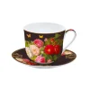 Tasse de petit déjeuner avec soucoupe VICTORIAN GARDEN