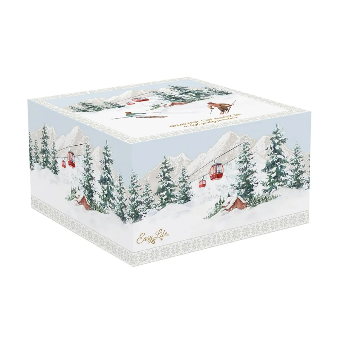 Tasse de petit déjeuner avec soucoupe CHALET