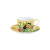 Tasse de petit déjeuner avec assiette EXOTIC PARADISE
