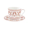 Tasse de petit déjeuner avec assiette EXOTIC VIBES