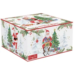 Tasse de petit-déjeuner avec assiette JOYFUL SANTA