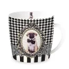 Tasse en porcelaine dans une boîte en fer-blanc BAROCCO DOGS VersA