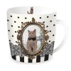 Tasse en porcelaine dans une boîte en fer-blanc BAROCCO CATS VersB