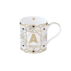 Tasse en porcelaine de 350 ml MONOGRAM A