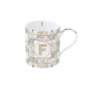 Tasse en porcelaine de 350 ml MONOGRAM F