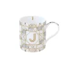 Tasse en porcelaine de 350 ml MONOGRAM J