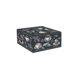 Tasse et cuillère avecdessous de verre BARISTA