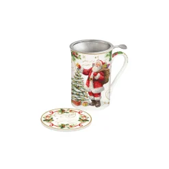 Tasse et sous-verre avec infuseur MAGIC CHRISTMAS
