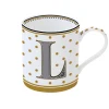 Tasse individuelle 350 ml en porcelaine dans une boîte A LETTER FOR YOU «L»